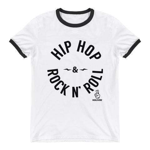 HIP HOP & ROCK N' ROLL Men's / Unisex Ringer T-Shirt