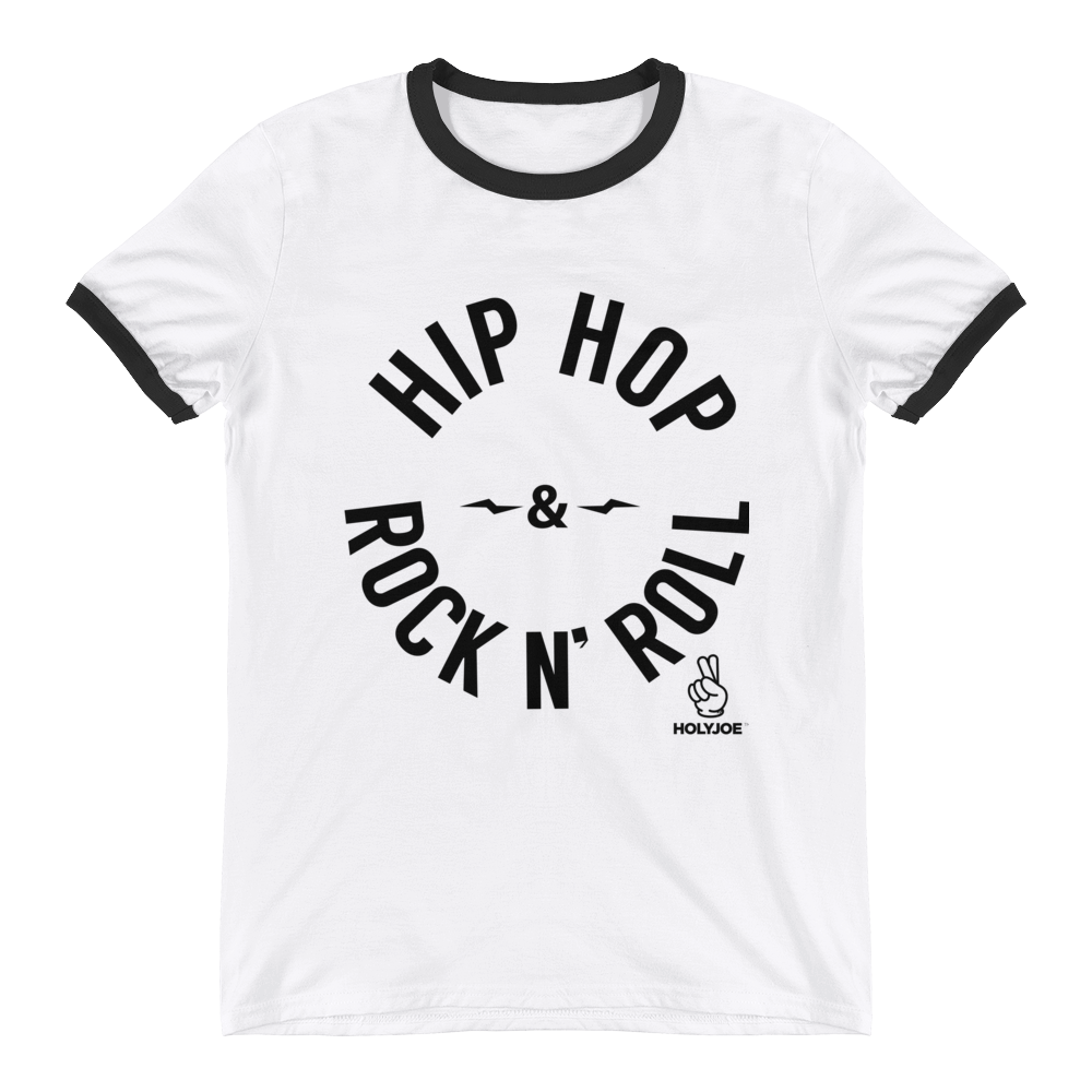 HIP HOP & ROCK N' ROLL Men's / Unisex Ringer T-Shirt