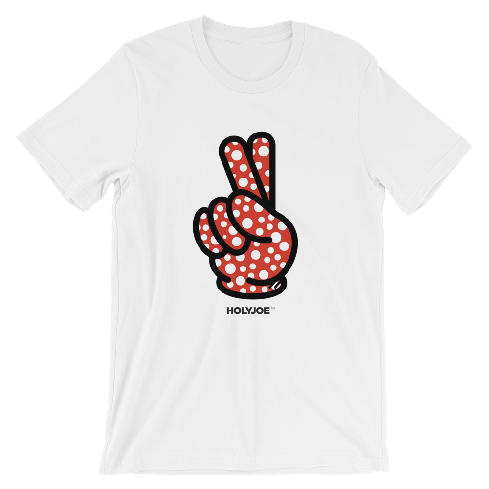 POLKA DOTS Fingers Crossed™ Men's / Unisex T-Shirt (white)