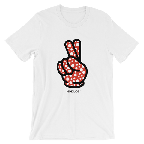 POLKA DOTS Fingers Crossed™ Men's / Unisex T-Shirt (white)